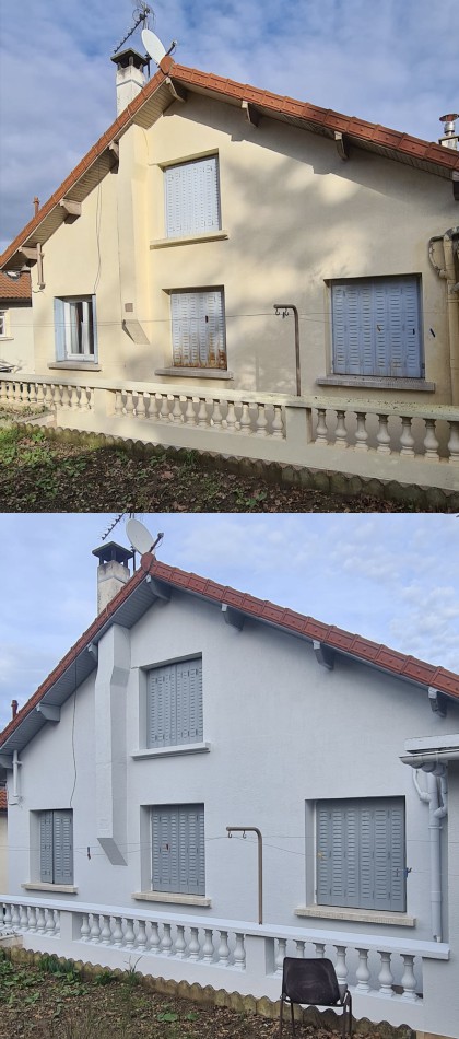 Ravalement de façade avant/après